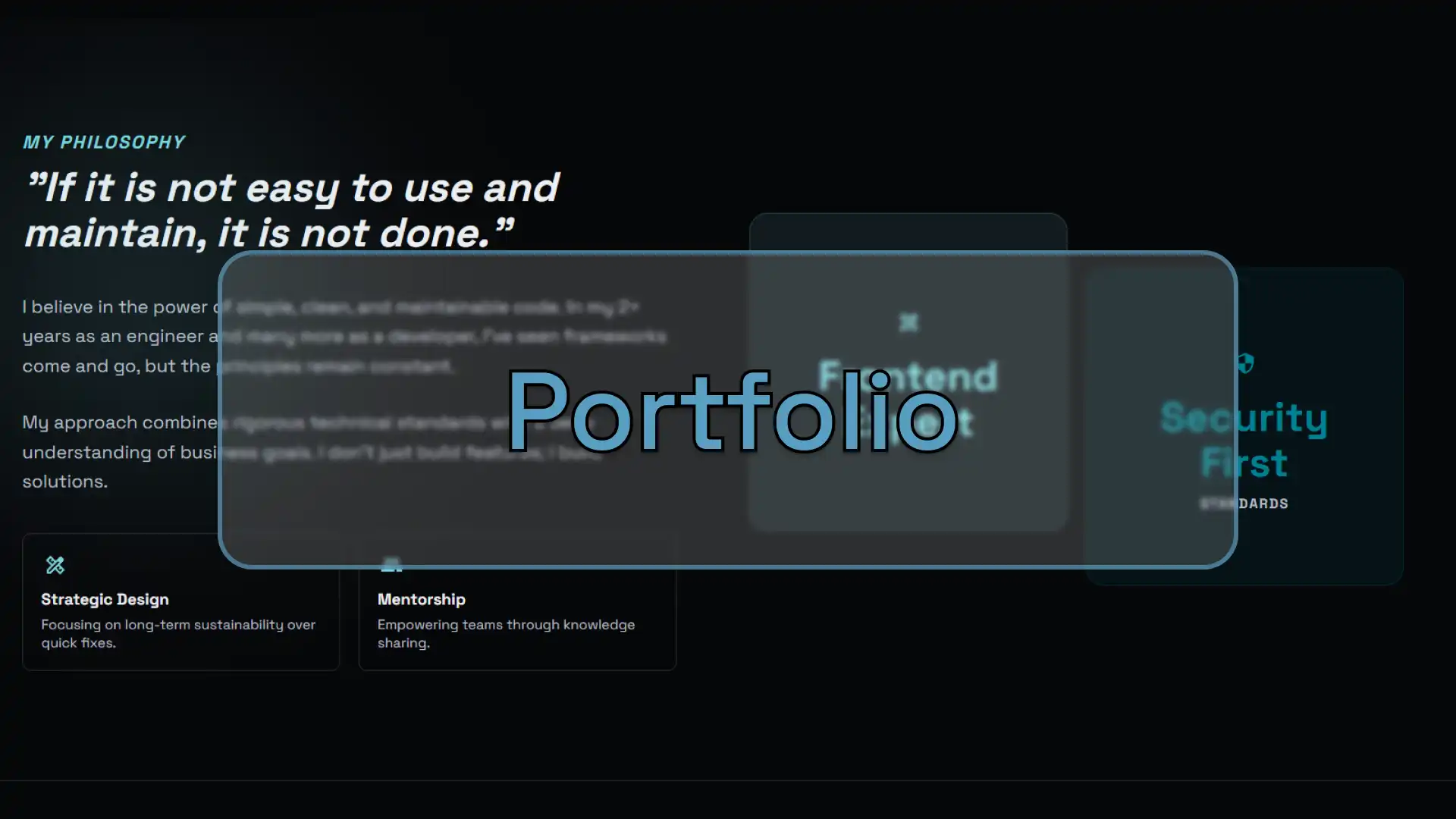 Portfolio design preview